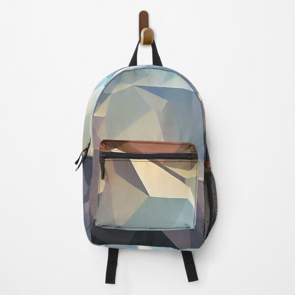 Item preview, Polygon Peak Hexagonal Art in Darker Natural Colors designed and sold by Evolvity.