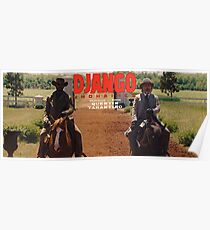Django Unchained- Django and Dr. King Shultz on Horses Poster