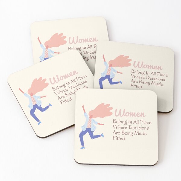Item preview, Women Belong In All Place Where Decisions Are Being Made Fitted designed and sold by thebadrandoms.