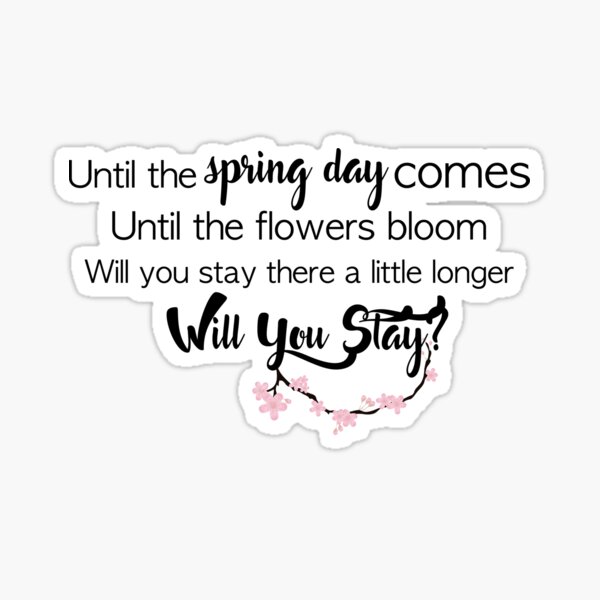 Bts Lyrics Stickers Redbubble