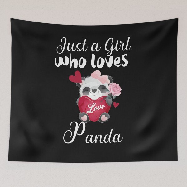 Item preview, JUST A GIRL WHO LOVES PANDA designed and sold by LAVITASTORE.