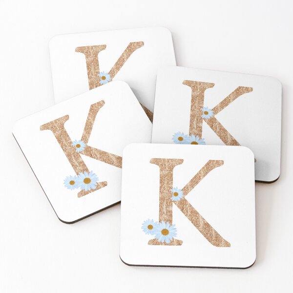 Item preview,  Floral Shine Letter K, Educational stickers designed and sold by saimzgraphics.