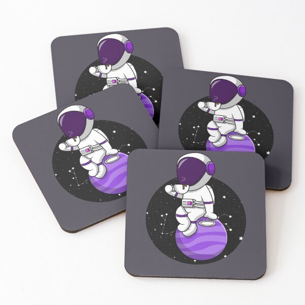 Item preview, Astronaut drinking coffee in space designed and sold by reka88.
