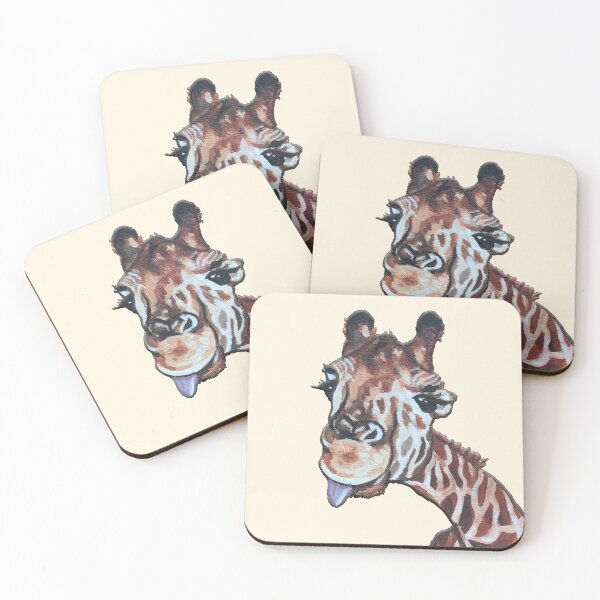 Item preview, Giraffe sticking out its tongue designed and sold by StaudArt.