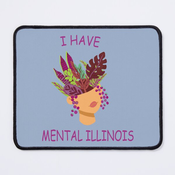 Item preview, purple crazy plant lady head planter pot i have mental illinois designed and sold by XXgooddeedXX.