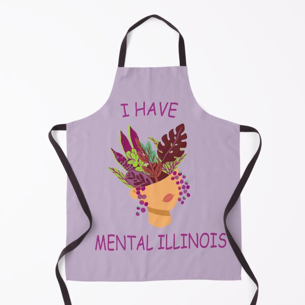 Item preview, purple crazy plant lady head planter pot i have mental illinois designed and sold by XXgooddeedXX.