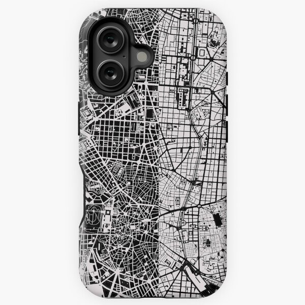 Item preview, Madrid city map black&white designed and sold by PlanosUrbanos.