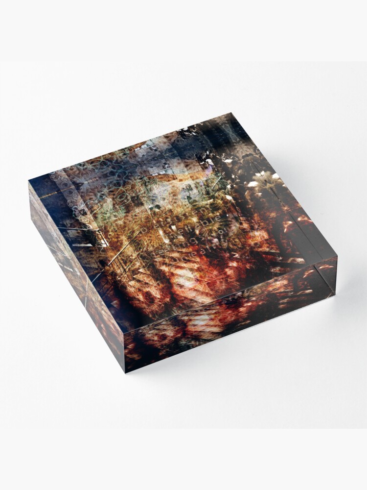 Alternate view of Persistent Ineffable Feelings of Unreality Acrylic Block
