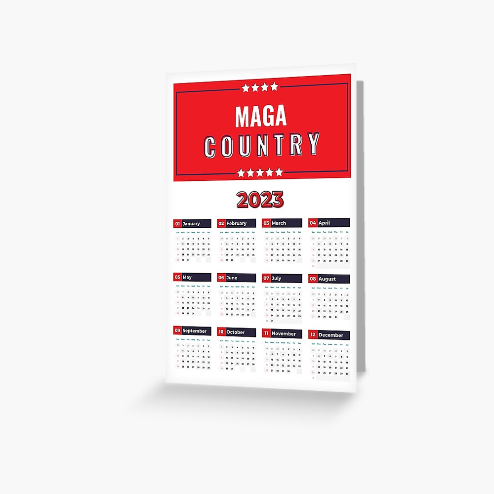 "Maga Country, Kalender 2023 zum Ausdrucken, Kalender zum Ausdrucken 