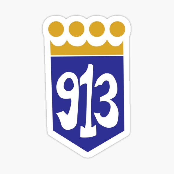 913 Area Code Kansas City Royals Sticker