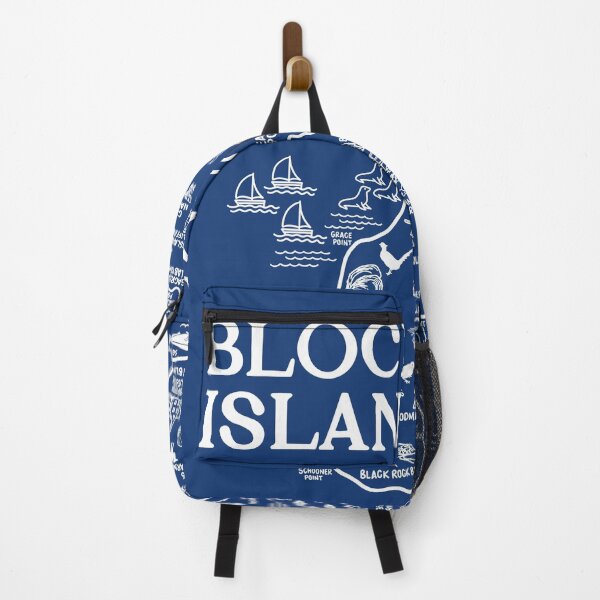 Item preview, Block Island Map Art designed and sold by fiberandgloss.