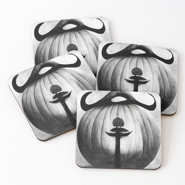 Item preview, pumpkin that is black and white designed and sold by owenmorgan.