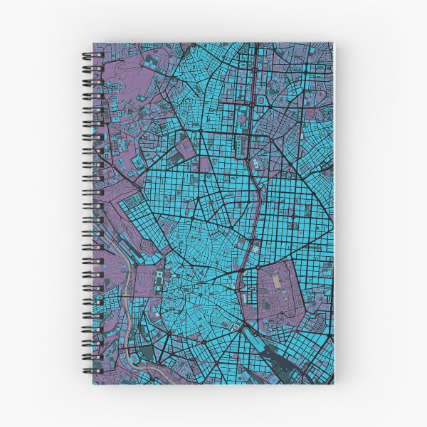 Item preview, Madrid city map twilight designed and sold by PlanosUrbanos.