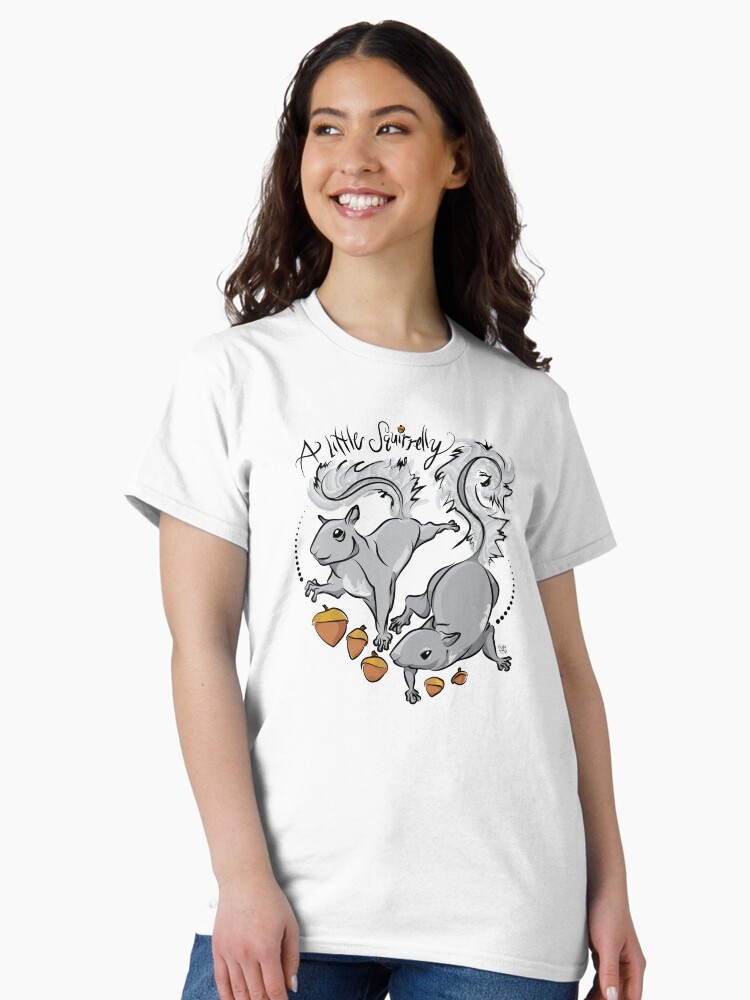 Thumbnail 2 of 7, Classic T-Shirt, A little squirrelly! designed and sold by NSoulliardArt.