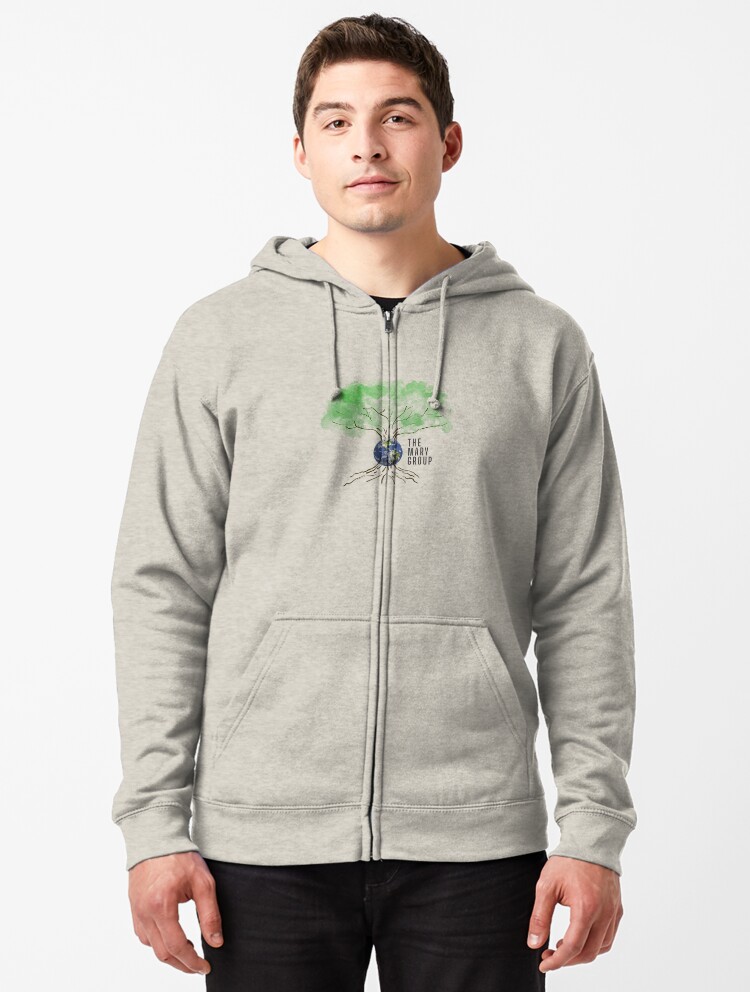 Thumbnail 1 of 5, Zipped Hoodie, The Mary Group designed and sold by TheMaryGroup.