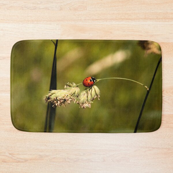 Item preview, ladybird on dry grass designed and sold by Francespoppy.