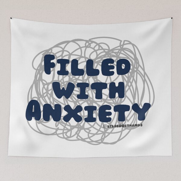 Item preview, Filled with Anxiety. v2 | lilsboobthangs designed and sold by lilsboobthangs.