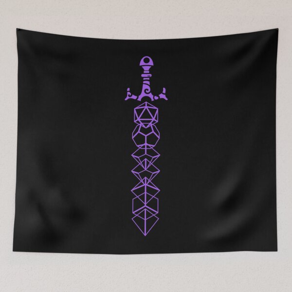 Item preview, Purple Polyhedral Dice Sword designed and sold by hayallcascoes.