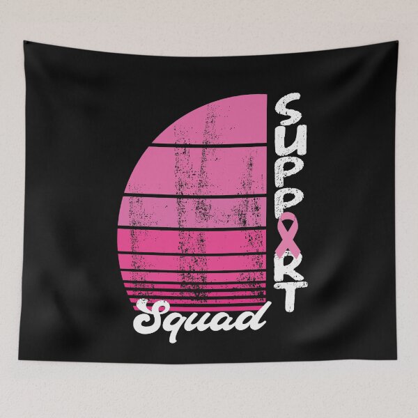 Item preview, Support Squad Cute Pink Ribbon Cool Cancer Awareness designed and sold by SharpThreadZ.