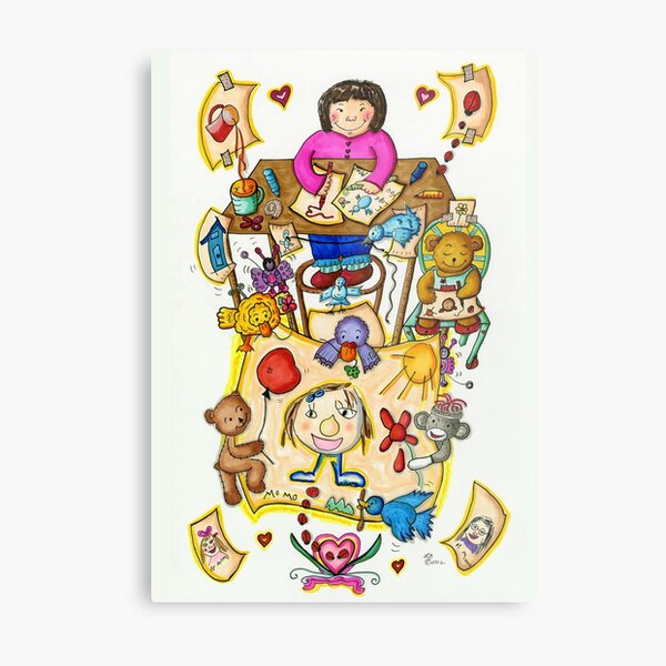 Momo's Art Comes Alive Metal Print