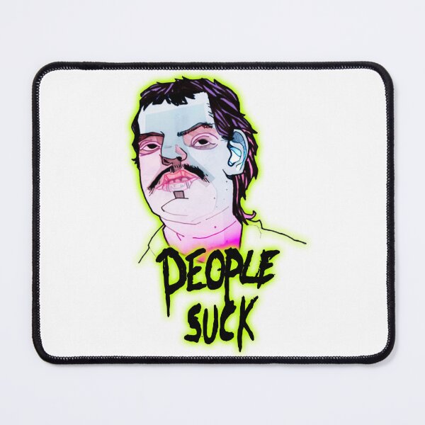 Item preview, PEOPLE SUCK cartoon sketch graffiti face / Cool and Funny quotes designed and sold by DRK7DSGN.