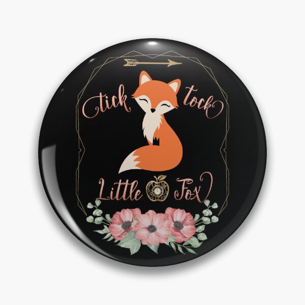 Item preview, Tick Tock Floral Fox designed and sold by letswookieswin.
