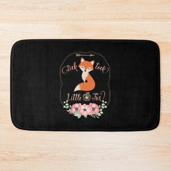 Item preview, Tick Tock Floral Fox designed and sold by letswookieswin.