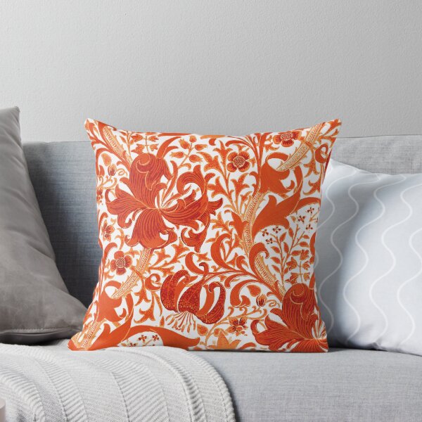 Item preview, William Morris Iris et Lily, mandarine designed and sold by Marymarice.