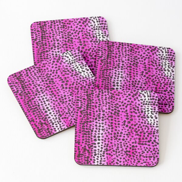 Item preview, Black Painted Spots on Pink Background designed and sold by KeksWorkroom.