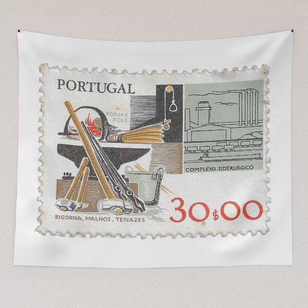 Item preview, Portugal Steelworks Stamp 1981 designed and sold by yousufi.