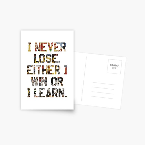 Sports Team Motto Quote Postcard