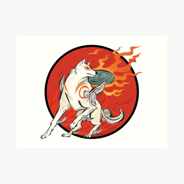 Okamiden Chibiterasu Character Art Board Print for Sale by