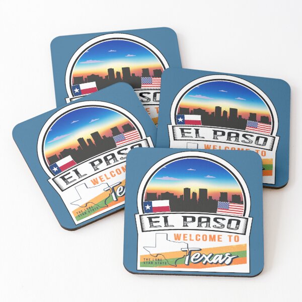 Item preview, El Paso, Welcome to Texas, The Lone Star State | Texas State and Cities Series -65 designed and sold by WorldStateArt.