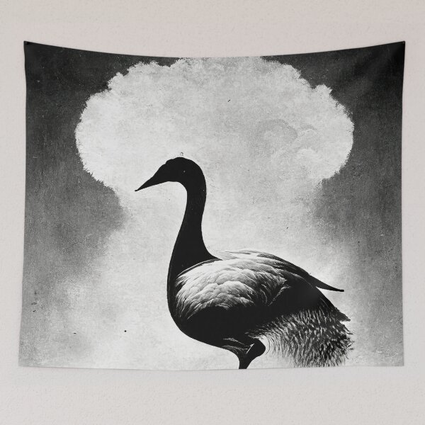 Item preview, a goose with some smoke behind him designed and sold by owenmorgan.