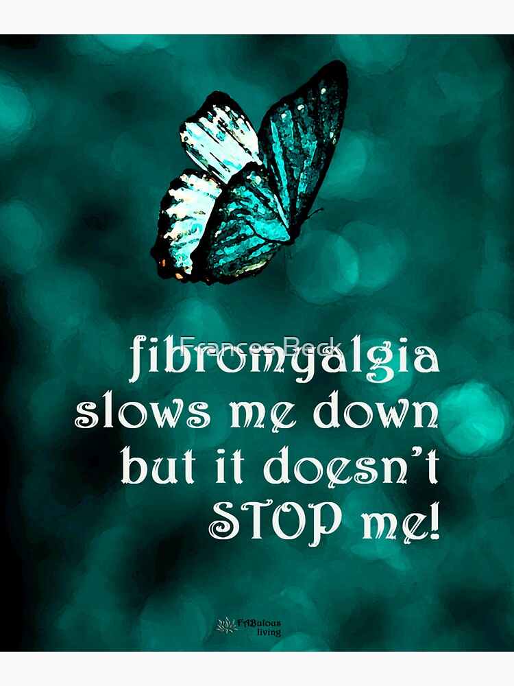 Thumbnail 3 of 3, Sticker, Fibromyalgia Doesn't Stop Me Butterfly designed and sold by FABulous-living.