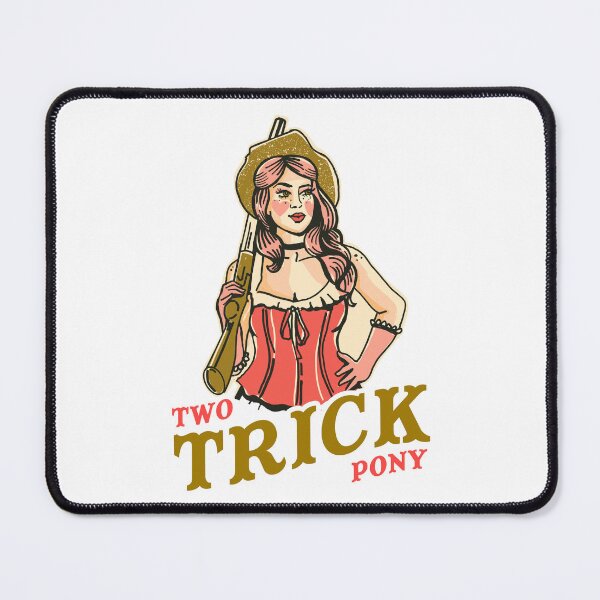 Item preview, Two Trick Pony: Cool Western Vintage Cowgirl Pinup In A Corset W/ Shotgun designed and sold by The Whiskey Ginger Design Shop.