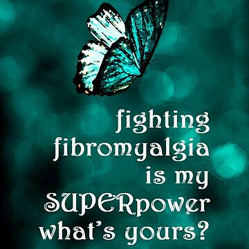 Artwork thumbnail, Fighting Fibromyalgia is my Superpower Butterfly by FABulous-living