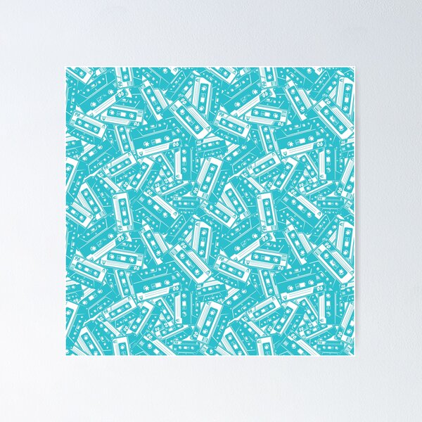 Item preview, Vintage cassette tapes pattern designed and sold by NourmasDesigns.