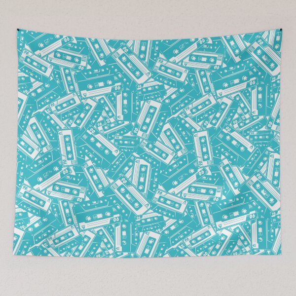 Item preview, Vintage cassette tapes pattern designed and sold by NourmasDesigns.