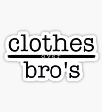 Kleidung über Bros Sticker