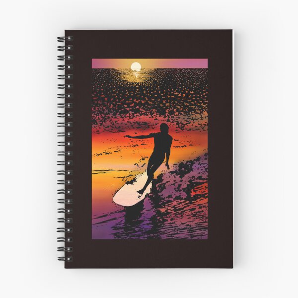 Item preview, Stylin Malibu Silhouette Sunset Surfer designed and sold by kernowerno.