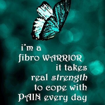 Artwork thumbnail, I'm a Fibromyalgia Warrior - Real strength Butterfly by FABulous-living