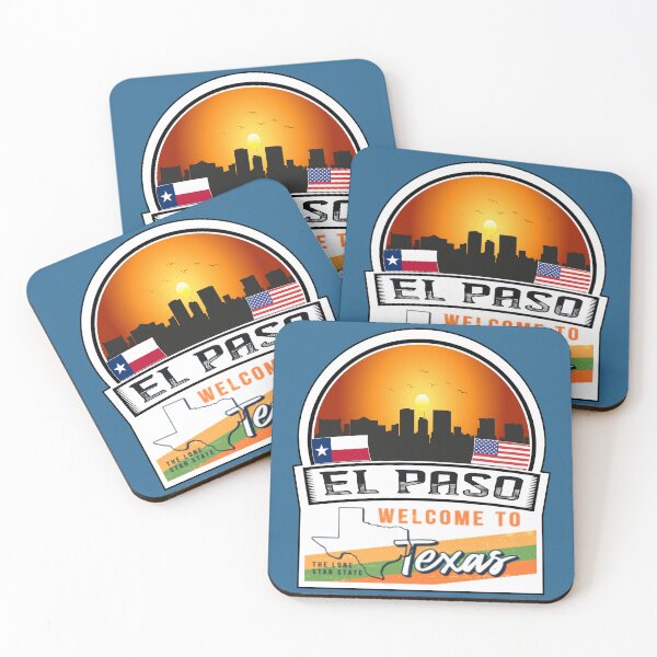 Item preview, El Paso, Welcome to Texas, The Lone Star State | Texas State and Cities Series -75 designed and sold by WorldStateArt.