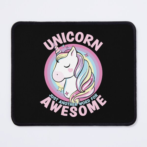Item preview, Cute Cartoon Unicorn Just Another Word For Awesome Pastel designed and sold by RoguePixel.