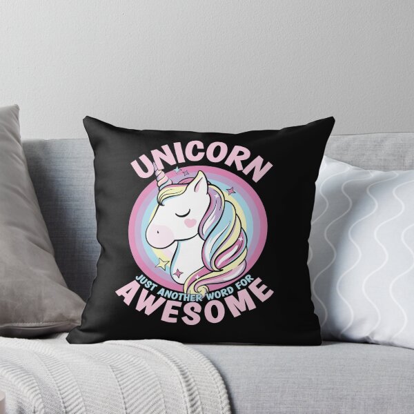 Item preview, Cute Cartoon Unicorn Just Another Word For Awesome Pastel designed and sold by RoguePixel.
