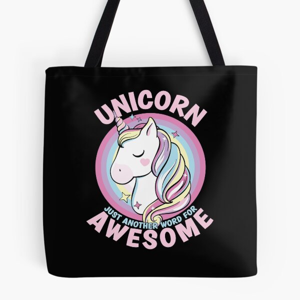 Item preview, Cute Cartoon Unicorn Just Another Word For Awesome Pastel designed and sold by RoguePixel.
