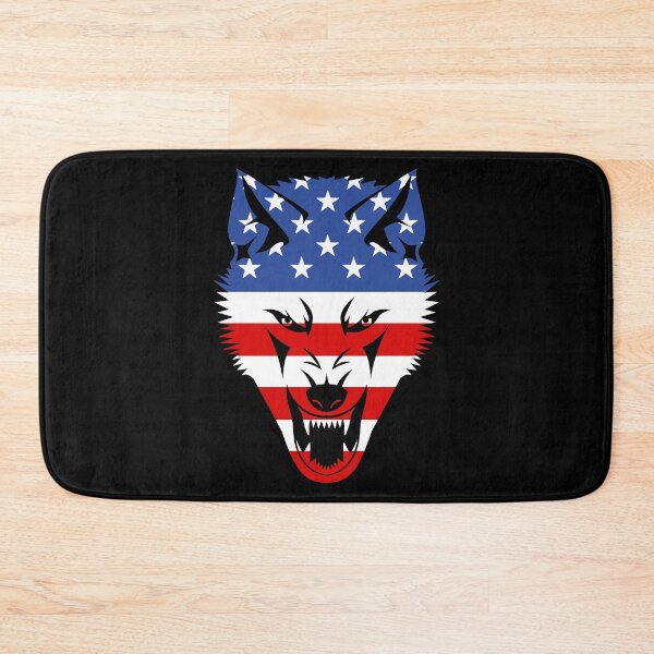 Item preview, American Patriot Unity Werewolf Face Wolf Patriotic USA Liberty Freedom America Flag designed and sold by BEAST NYC.