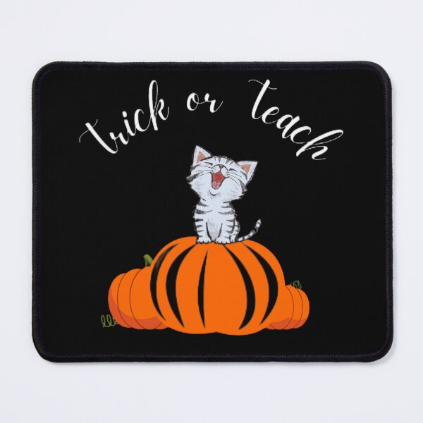 Item preview, Trick or Trick Cute Cat with Pumpkins designed and sold by Rsagur12.