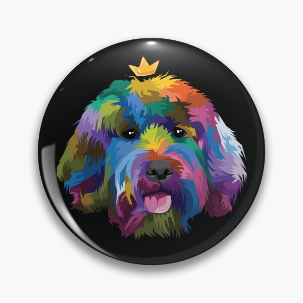 Item preview, Cockapoo - Cocker Spaniel Colorful Dog illustration designed and sold by blackdogshop.