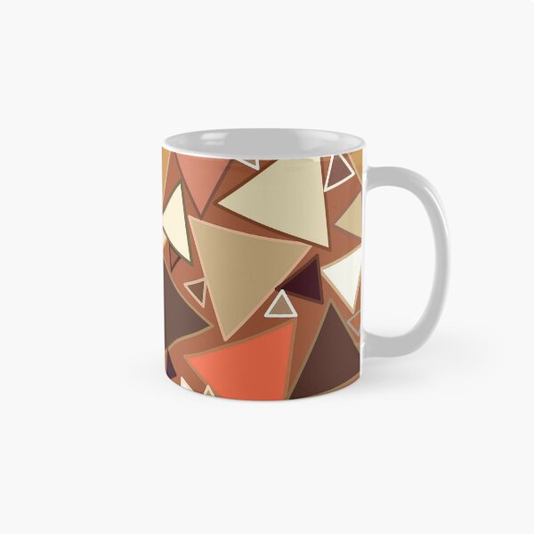 Item preview, Mid-Century Modern Triangles, Tan, Brown and Beige designed and sold by Marymarice.